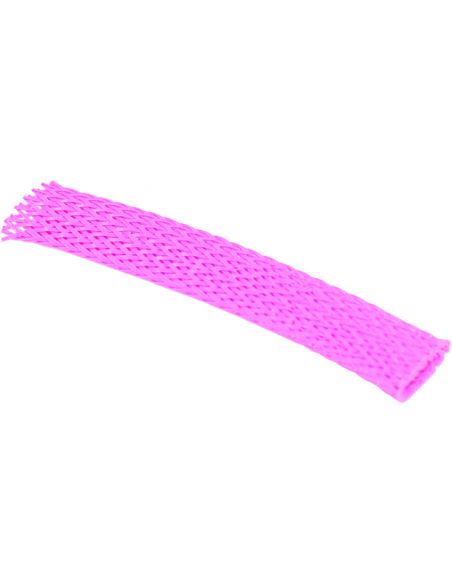 Guaina intrecciata estensibile diametro interno 9 mm (3/8") lunga 30 cm colore rosa