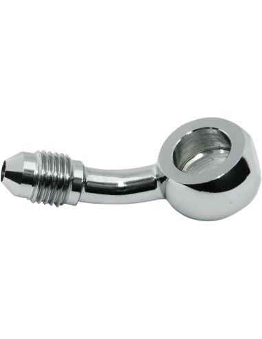 Black fitting 3/8"-24 AN-3 bent 35 degrees (diameter 10mm)