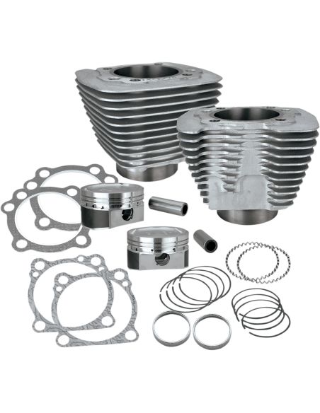 883 to 1200 conversion kit with grey cylinders for Sportster 883 from 1986 to 2020