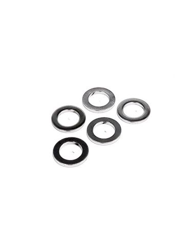 1/4" internal and 11 mm external chrome-plated flat washers