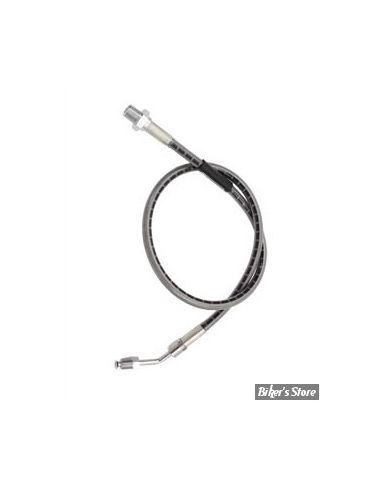 Black rubber front brake hose for FL from 1973 to 1981 single disc ref OEM 42300-73A