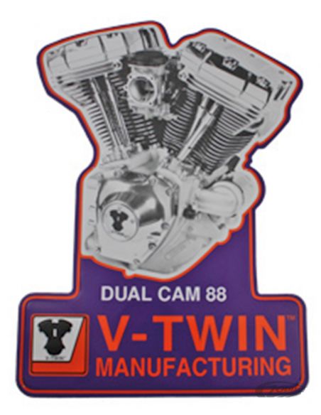 Twin Cam Engine Metal Sign