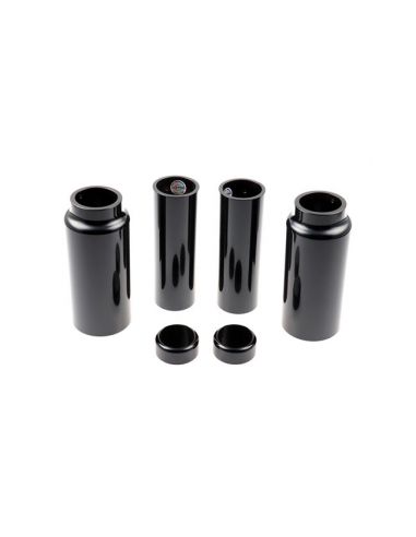 Complete kit Fork Covers 49 mm glossy black For Dyna from 2006 to 2017