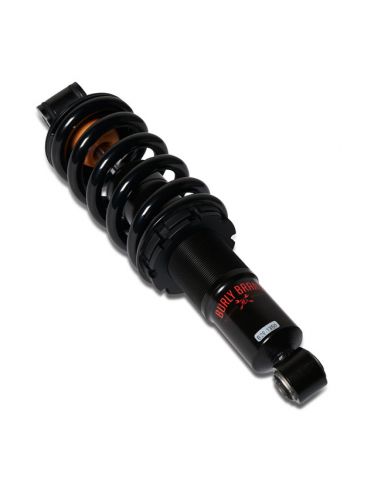 Black Burly shock extended to 14.5" (36.8 cm) for 2018 thru 2024 Softail