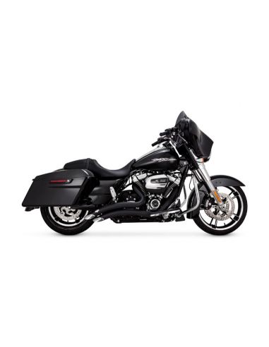 Catalysed Vance & Hines 2-1/2" Big Radius 2-2 PCX mufflers for Touring from 2017 to 2024 BLACK