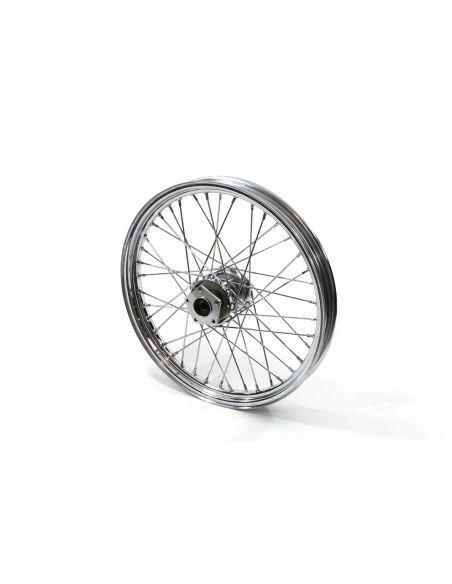 Chrome front wheel with 40 spokes 21x2,15 for Springer FXSTS Softail from 1988 to 2006 ref OEM 43676-88C