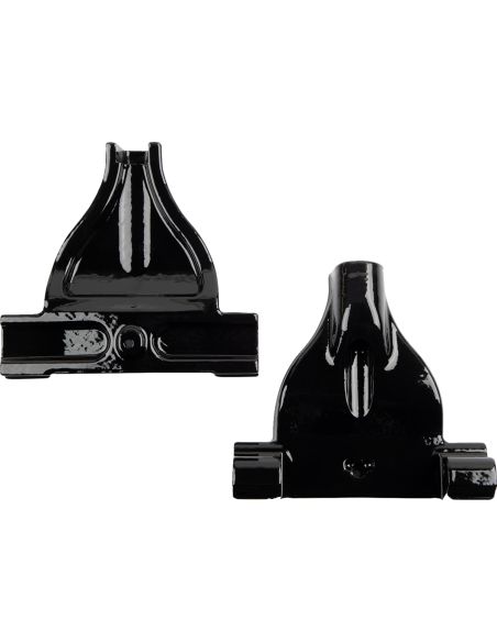Black Passenger Footboard Mounts Kit for 2000 thru 2017 Softail Ref OEM 20201114