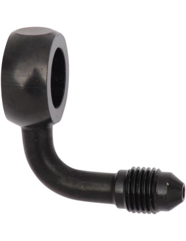 12mm black AN3 fitting bent 90 degree (12mm diameter)