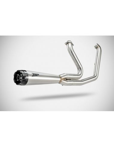 2-in-1 Racing Satin zard Exhaust for 2018 thru 2024 Fat Bob Softail not approved