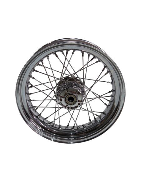 16 x 3 rear wheel with 40 spokes chrome Fits Sportster, Dyna and Softail 1997 thru 1999 Ref OEM 40975-97