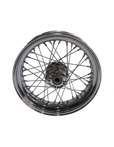 Ruota posteriore 16 x 3 con 40 raggi cromata Per Sportster dal 1986 al 1996 rif OEM 40975-86