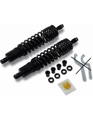 12.5" Black Drag Specialties Premium Shock Absorbers REINFORCED Springs for 1979 thru 2003 Sportster