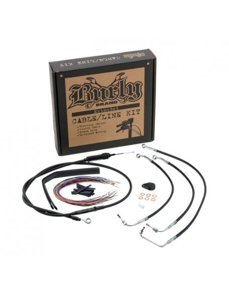 Kit cavi per manubrio 14'' (33cm) neri per Touring Road King dal 2014 al 2016 con ABS